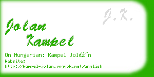 jolan kampel business card